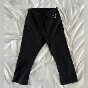 NEVER WORN Gymshark capri black leggings.